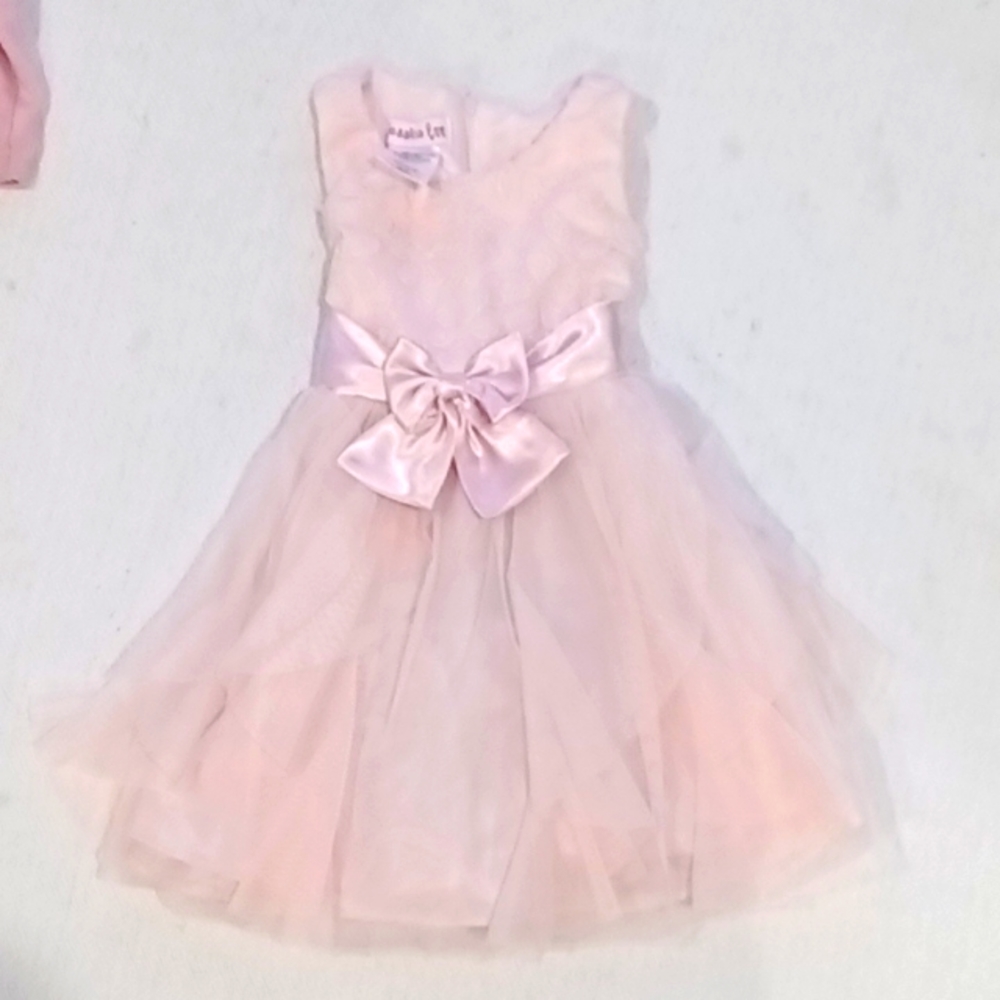 Beautiful size 2T pink flower girl like dress